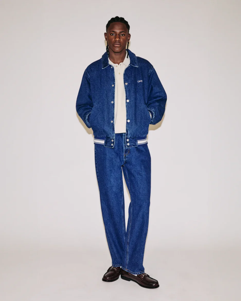 ROSE BLOUSON STONE WASH INDIGO JACKET